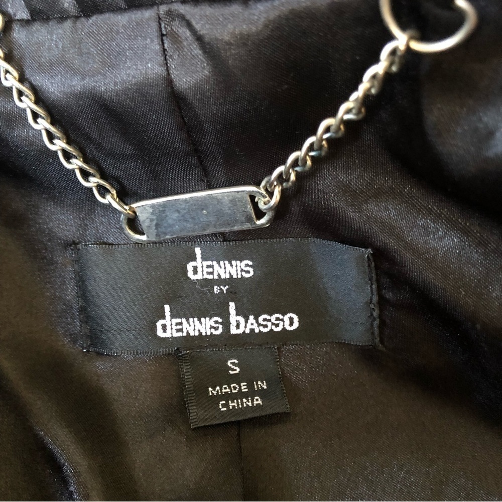 Dennis Basso color gray & black Faux Fur coat w/hook lock buttons Size Small - Picture 12 of 15